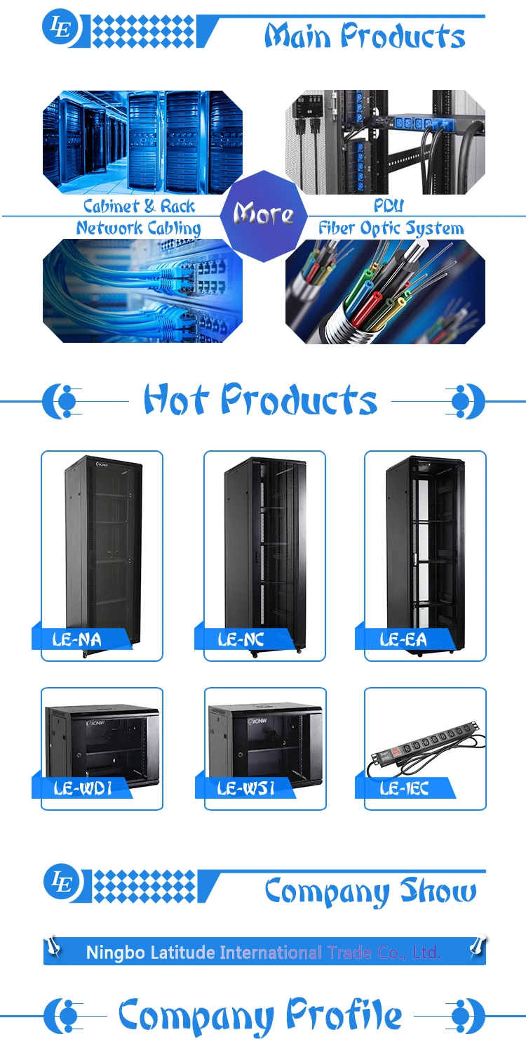 High Quality Standard 19 Inch Data Center Server Rack 42u Floor Standing Glass Door DDF Network Cabinet