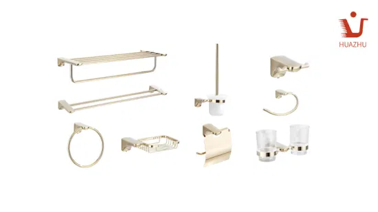 Hot Sale Zinc Alloy Bathroom Accessories Quality Assurance Stainless Steel Towel Rack Toilet Series